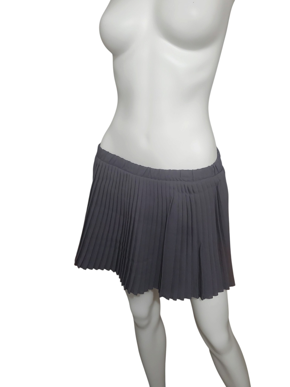 No Boundaries Gray Pleated Skort Built-In Shorts M 8-10